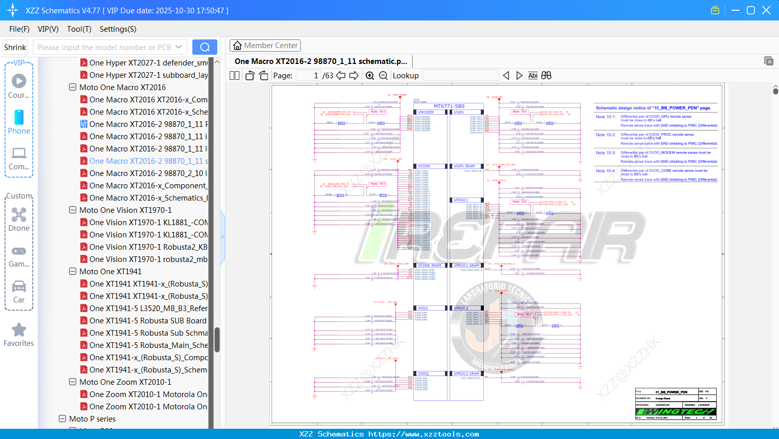 Motorola One Macro XT2016-2 98870_1_11 Schematic